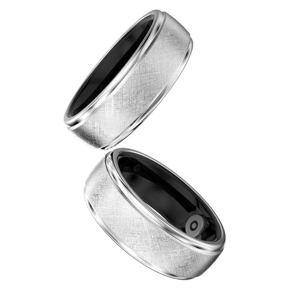 Smart Ring HiFuture FutureRing 2 Größe 13 Bluetooth 10 ATM Akku Silber