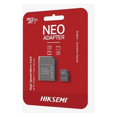 Hiksemi CARTE MEMOIRE M-SD 128G MICRO SDHC - SERIE C1 AVEC ADAPTATEUR 92MB/s 40