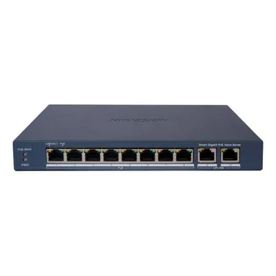 Switch Hikvision DS-3E1510P-EI/M(B) 8 Ports Gigabit PoE+ 60W Long Range