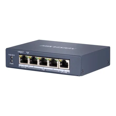 Switch Hikvision DS-3E0505HP-E 4x PoE Gigabit 1x Uplink RJ45/SFP Metallgehäuse