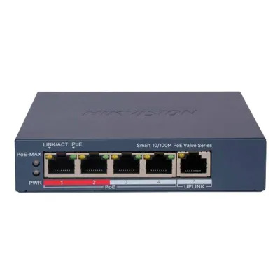 Switch Hikvision DS-3E1105P-EI/M 5 Ports 10/100 Mbps PoE Managed VLAN