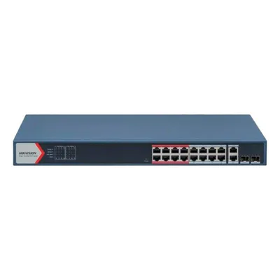 Switch Hikvision DS-3E1318P-EI(B) 16 Ports PoE Managed Fast Ethernet 2x SFP