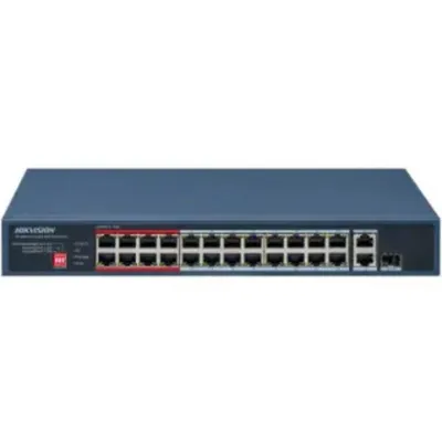 Switch Hikvision DS-3E0326P-E/M 24 Ports PoE+ Fast Ethernet Nicht Verwaltet