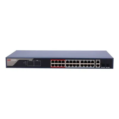 Switch Hikvision DS-3E1326P-EI(B) 24x PoE+ 10/100 Mbps Gigabit Managed Switch