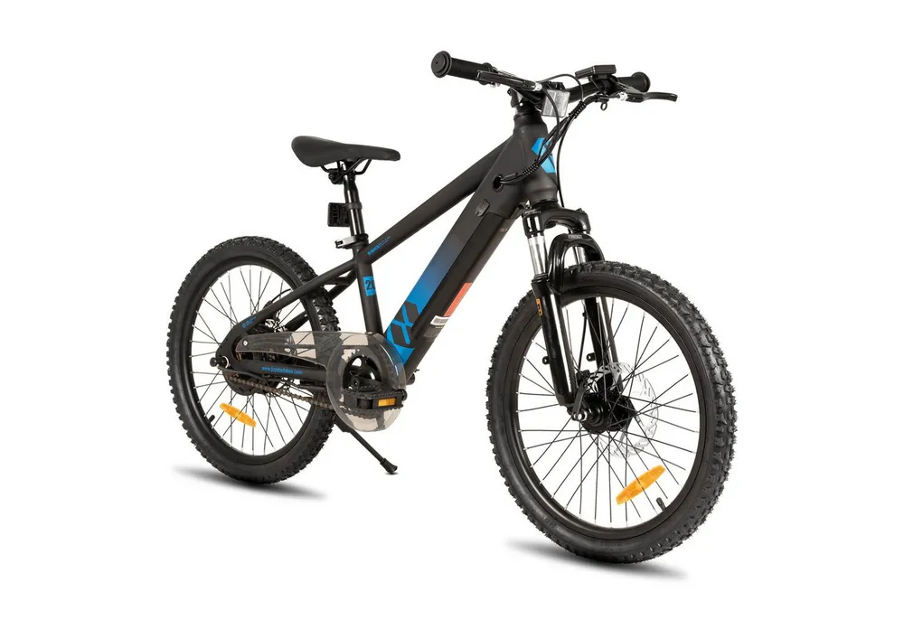 HILAND E-Bike 20 Zoll E-Mountainbike 24V 250W, Akku entnehmbar, Kinder & Erwachsene, Heckmotor, 124,8 Wh