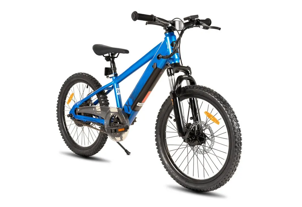 HILAND E-Bike 20 Zoll E-Mountainbike 24V 250W, Akku entnehmbar, Kinder & Erwachsene, Heckmotor, 124,8 Wh