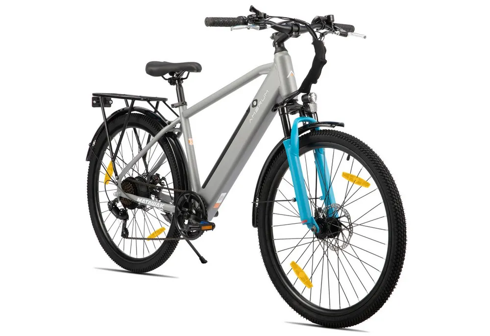 HILAND E-Bike 26" Elektro-Citybike 250W 10,4Ah mit Gepäckträger für Pendeln & Touren, Heckmotor, 374,4 Wh