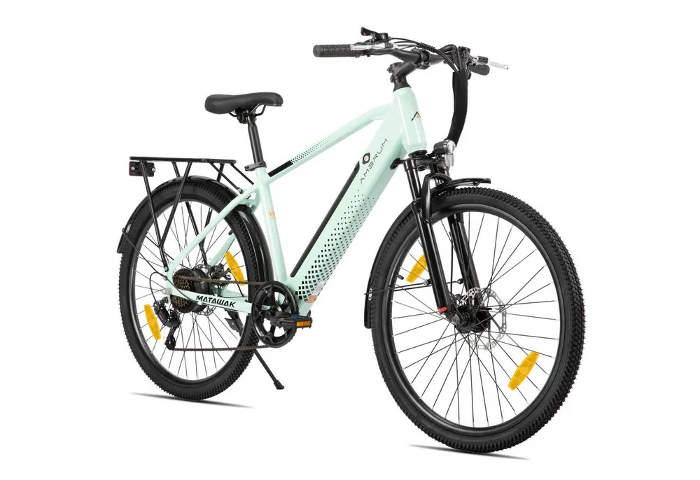 HILAND E-Bike 26" Elektro-Citybike 250W 10,4Ah mit Gepäckträger für Pendeln & Touren, Heckmotor, 374,4 Wh