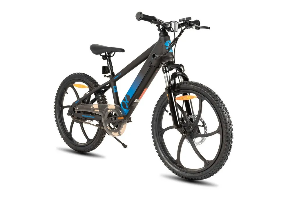 HILAND E-Bike E-Mountainbike 20 Zoll 24V 250W, Einheitsreifen & entnehmbarer Akku, Heckmotor, 124,8 Wh
