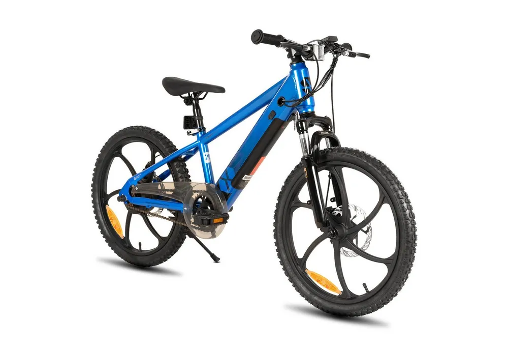 HILAND E-Bike E-Mountainbike 20 Zoll 24V 250W, Einheitsreifen & entnehmbarer Akku, Heckmotor, 124,8 Wh