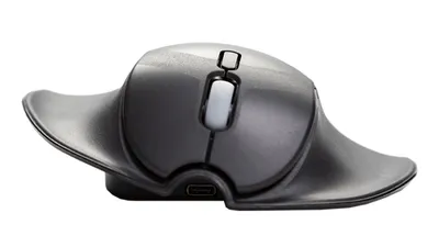 Ratón Hippus HandshoeMouse Shift Bluetooth 1000DPI Schwarz Ergonomisch Recargable