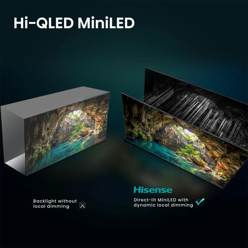 Hisense 50U7DSE QLED-Fernseher (126 cm/50 Zoll, 4K Ultra HD, Smart-TV)