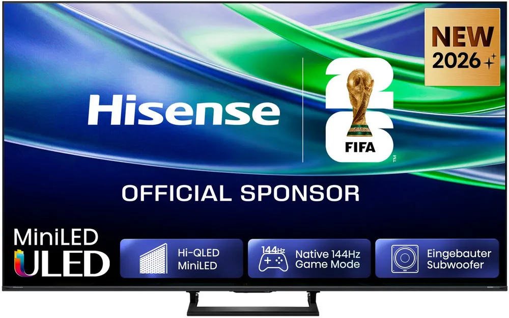 Hisense 55E8S Mini-LED-Fernseher (139 cm/55 Zoll, 4K Ultra HD, Smart-TV)