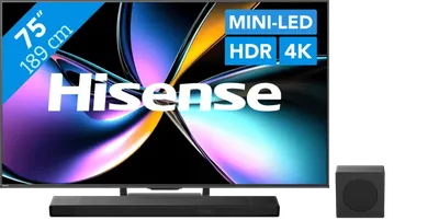 Hisense 75 Zoll ULED Mini-LED U79Q PRO (2025) + Hisense AX3120Q