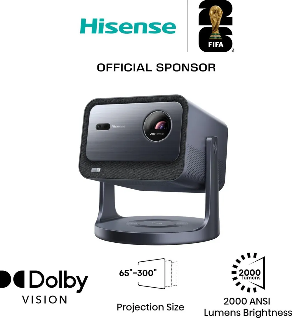 Hisense C2 Mini-Beamer (2000 lm, 1700:1, 3840 x 2160 px)