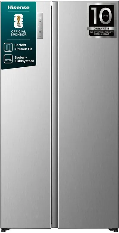 Hisense Side-by-Side RS3P538NAIE, 178,6 cm hoch, 91,1 cm breit, einfacher Side by Side mit Premium-Ausstattung