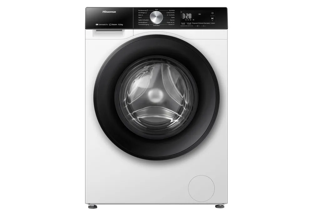 Hisense Waschmaschine 3S Serie WF3S1043BW3, 10 kg, 1400 U/min, Wifi-ConnectLife