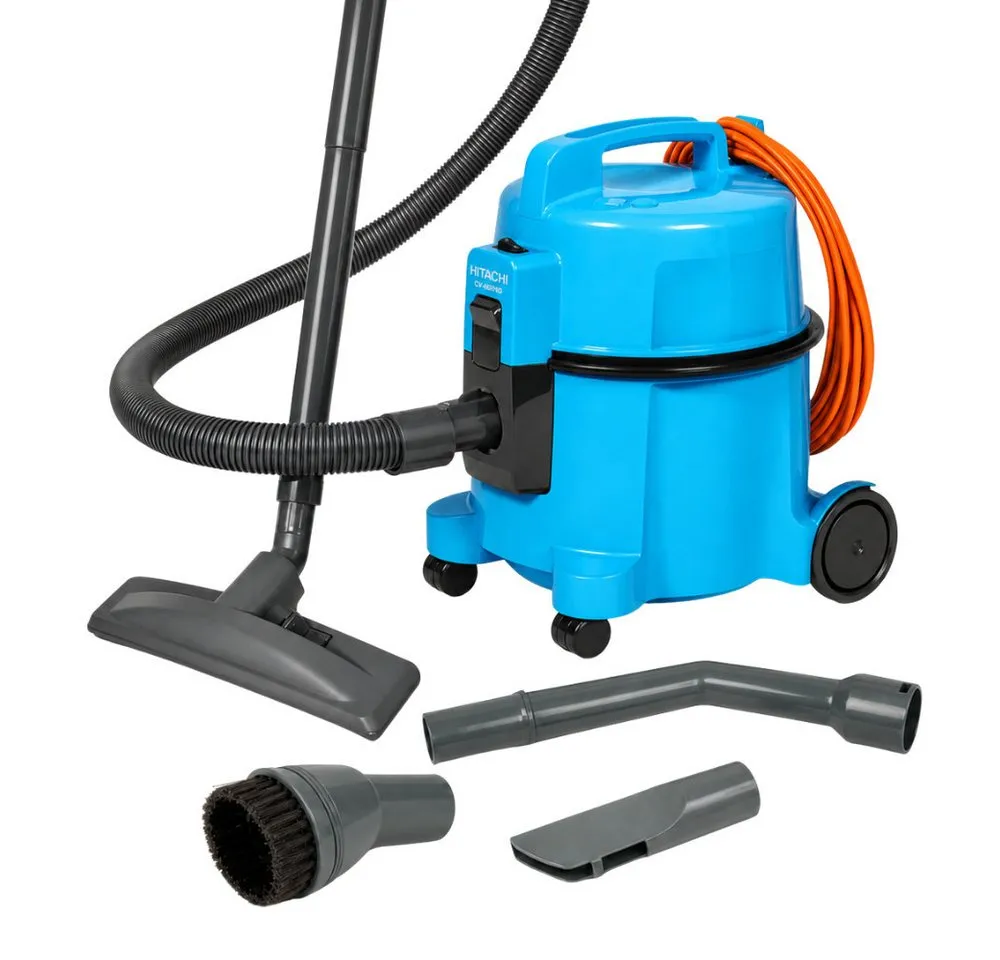 Hitachi Bodenstaubsauger CV-400 PRO LB, beutellos, 7,5L Tank, HEPA, 13m Radius, 880 W, beutellos, 13 m Aktionsradius, Möbel- und Kantenschutz, 7,5 Liter Staubtank