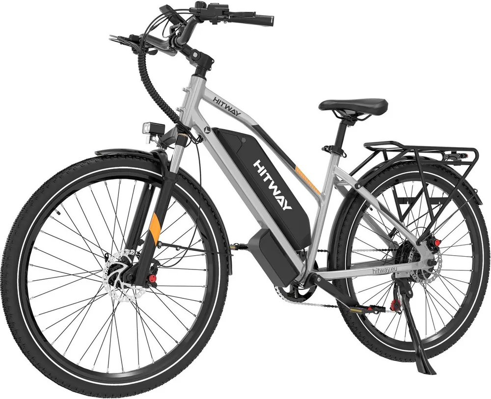 HITWAY E-Bike Cityrad 28 Zoll Elektrofahrrad 48V16Ah Akku max. 70-120km, 7 Gang shimano shimano Schaltwerk, Kettenschaltung, Heckmotor, 768 Wh, Pedelec E-Cityrad für Damen u. Herren mit APP NFC