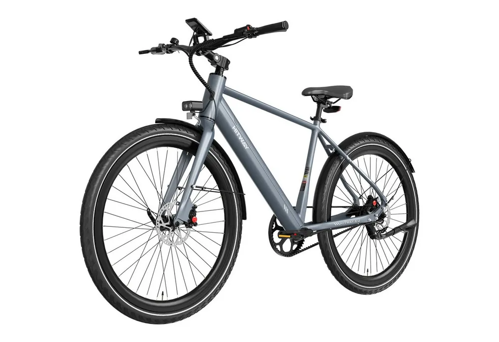 HITWAY E-Bike Cityrad 700C Elektrofahrrad,36V 10.4Ah Akku, Bis zu 80 km Reichweite, 1 Gang, Kettenschaltung, Heckmotor, 374,4 Wh, E-Rennrad, StVZO Citybike für Damen und Herren mit GPS APP
