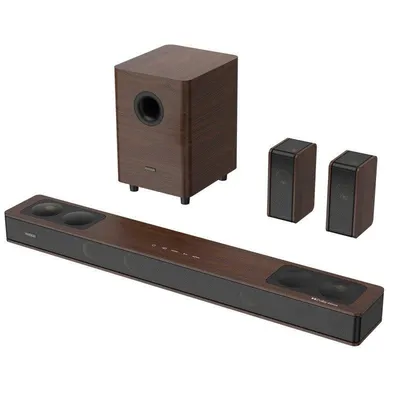 Soundbar Hiwill-audio A534 5.3.4 800W Bluetooth Dolby Atmos Dunkelbraun