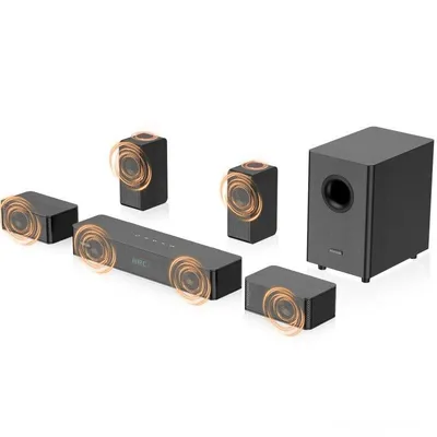 Soundbar Hiwill-audio N512 5.1.2 400W Bluetooth Subwoofer Schwarz