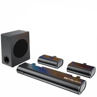 Soundbar Hiwill A51 5.1 380W Bluetooth Subwoofer Surround Dolby Atmos Schwarz