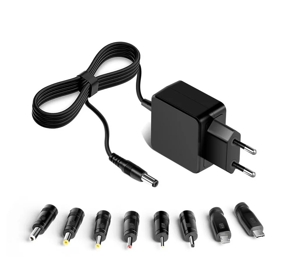 HKY 5V 3A Universal USB Kabel Netzteil Ladegerät mit 9 Steckers DC Adapter Notebook-Netzteil (MEDION AKOYA E2228T E2216T MD99940 MD 99940 Lenovo)