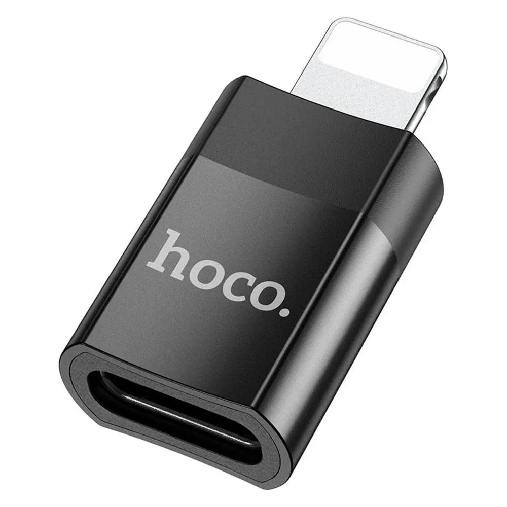 Hoco USB Adapter UA17 Type-C - Lightning Black