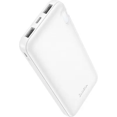 Powerbank Hoco J128 10.000 mAh LED Weiß USB-A