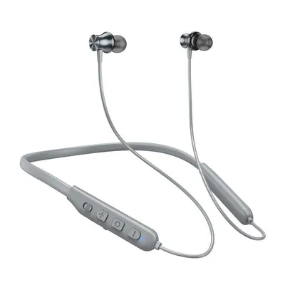 Kopfhörer Hoco ES64 kabellos Bluetooth Sport mit Sprachansage Grau