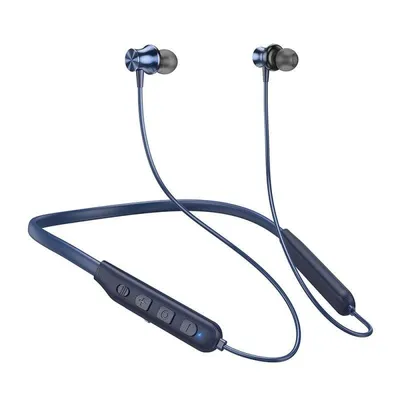 Kopfhörer Hoco ES64 kabellos Bluetooth Sport mit Sprachansage Blau
