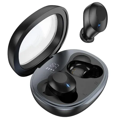 Kopfhörer Hoco EQ3 kabellos Bluetooth 5.3 Musik, Anrufe, Digitalanzeige Schwarz