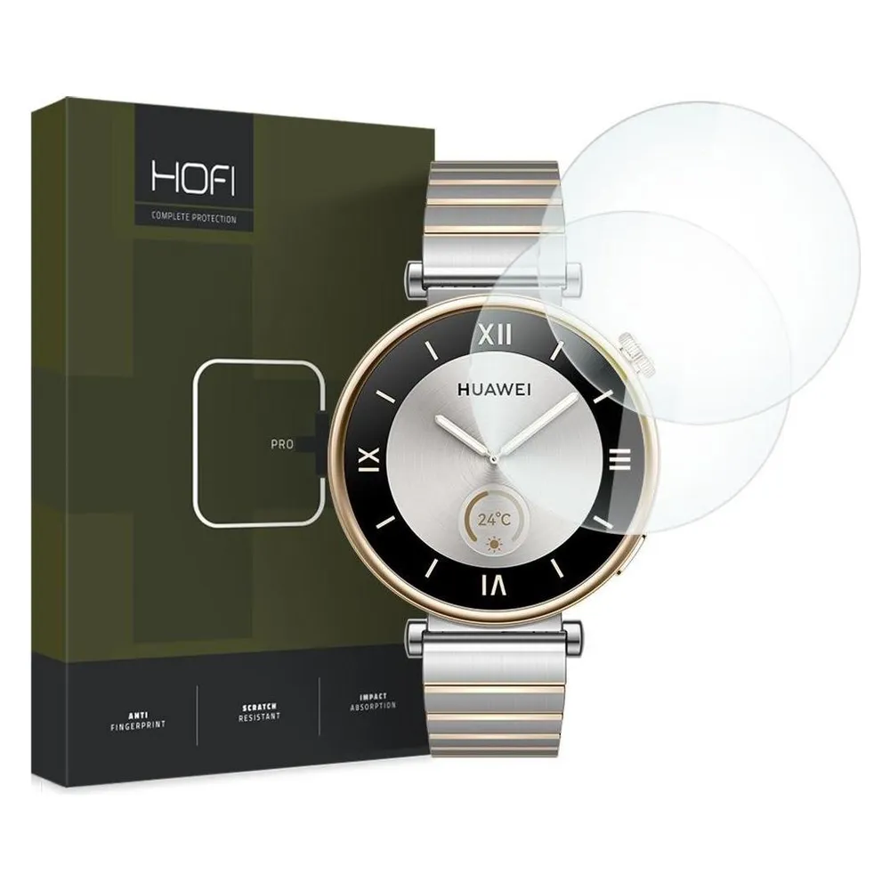 Hofi Glass Pro+ Panzerglas 2er-Pack Für Huawei Watch Gt 4 (41 Mm) Klar