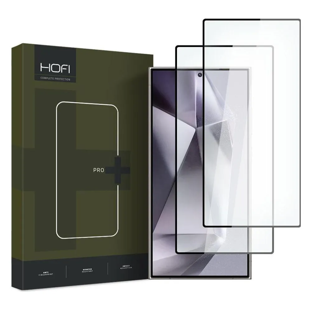 Hofi Glass Pro+ Panzerglas 2er-Pack Galaxy S24 Ultra Schwarz