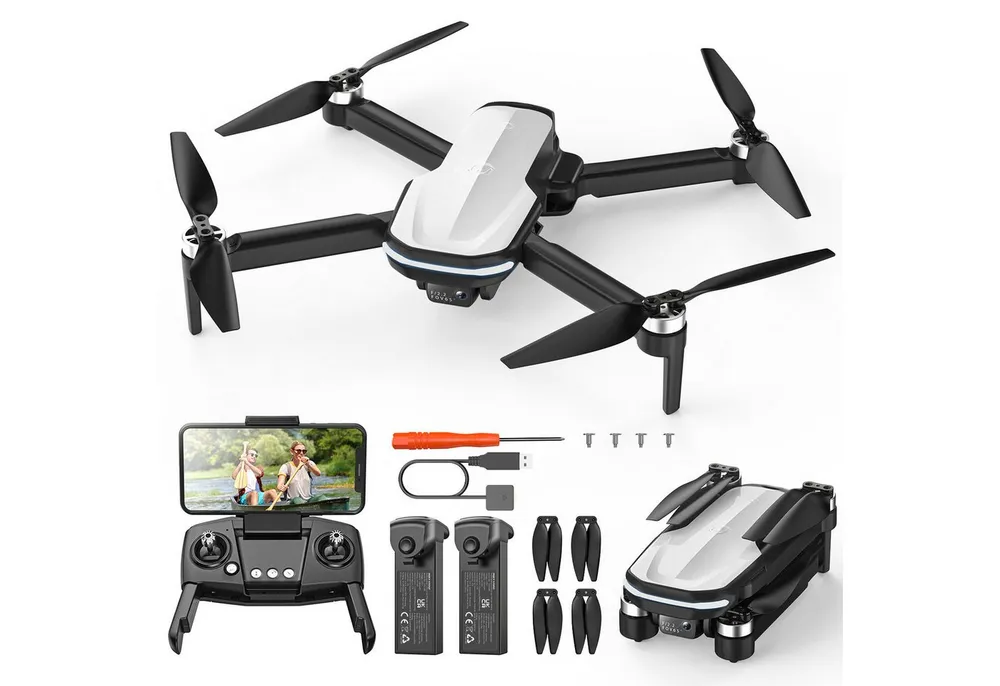 HOLY STONE Faltbare Drohne mit 1080P Kamera, FPV Quadrocopter mit 2 Akkus Drohne (Bürstenlosem Motor, Gestensteuerung, Ideal für Kinder & Anfänger)