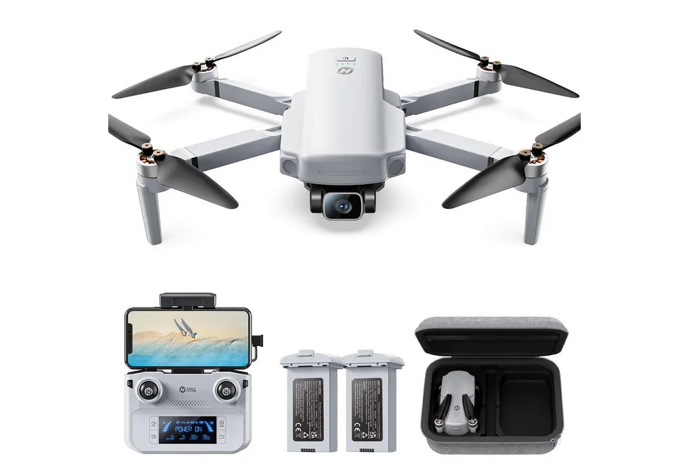 HOLY STONE GPS Drohne mit 4K Kamera, 6 km Bildübertragung, 80 Min Flugzeit Drohne (intelligente Flugmodi – Leicht faltbar für unterwegs, unter 249 g)