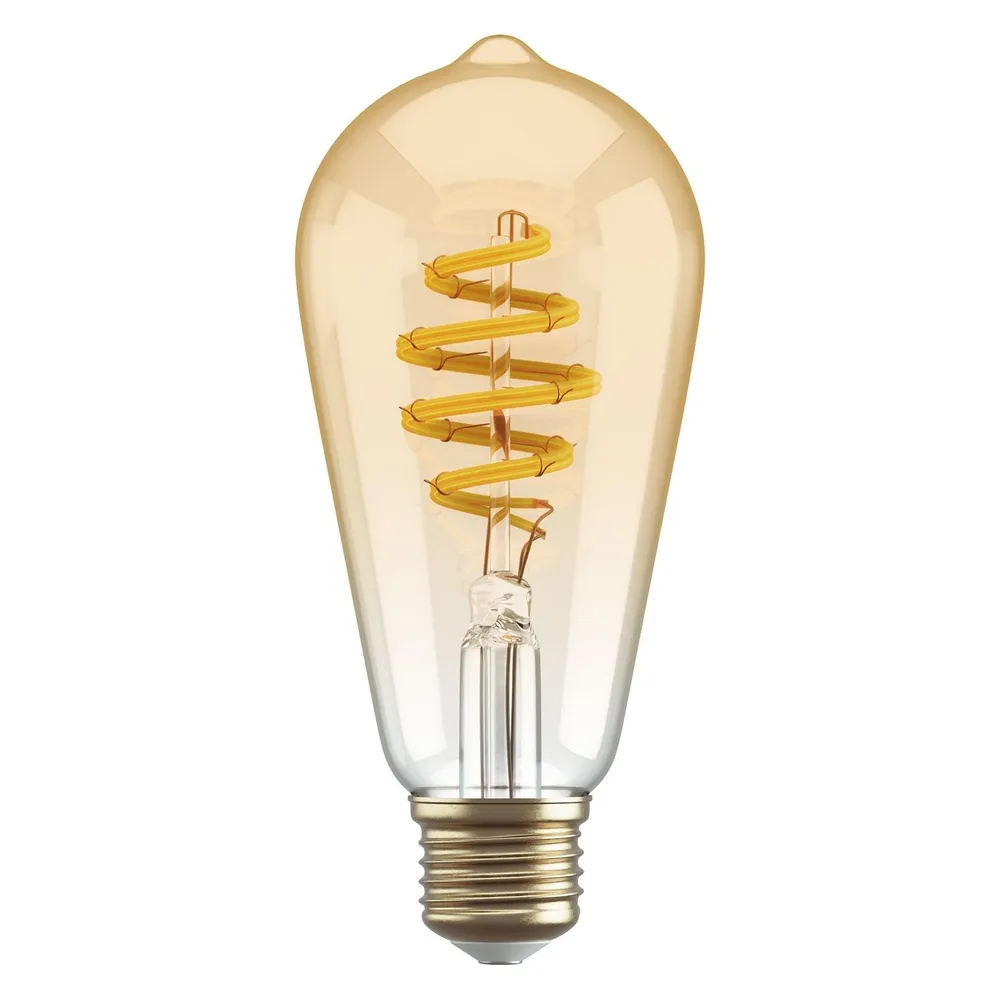 Hombli Filament Bulb CCT E27 ST64-Amber - Gold