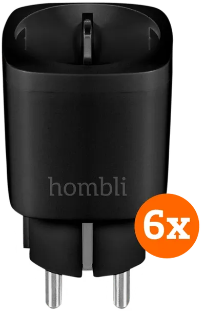 Hombli Smart Plug Schwarz 6er-Pack