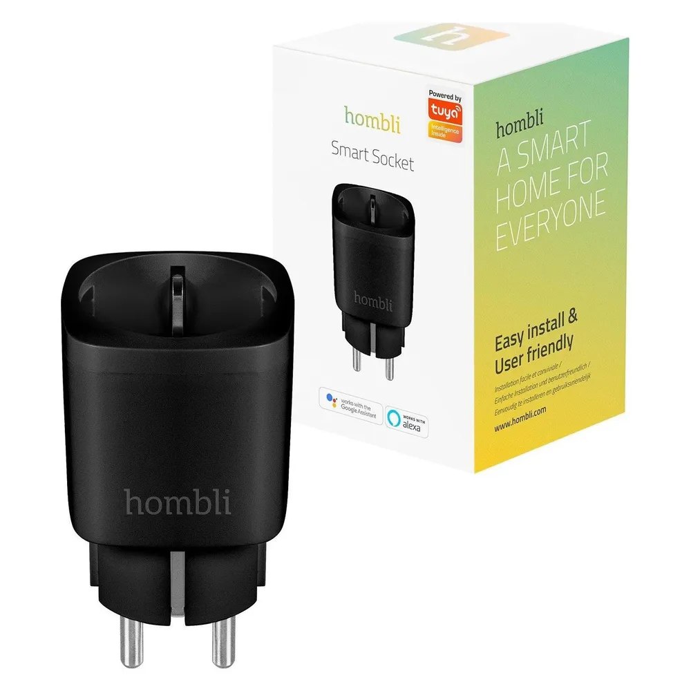 Hombli Smart Steckdose - Smarter Zwischenstecker - Schwarz