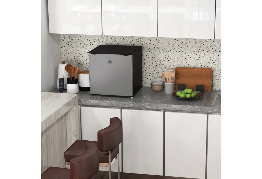 HOMCOM Gefrierschrank Gefriertruhe 800-127V90SR, 48,8 cm hoch, 47 cm breit, -14 bis -24℃ 5-stufige Temperaturregelung