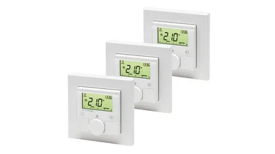 Homematic 3er-Set Funk-Wandthermostat HM-TC-IT-WM-W-EU für Smart Home / Hausautomation