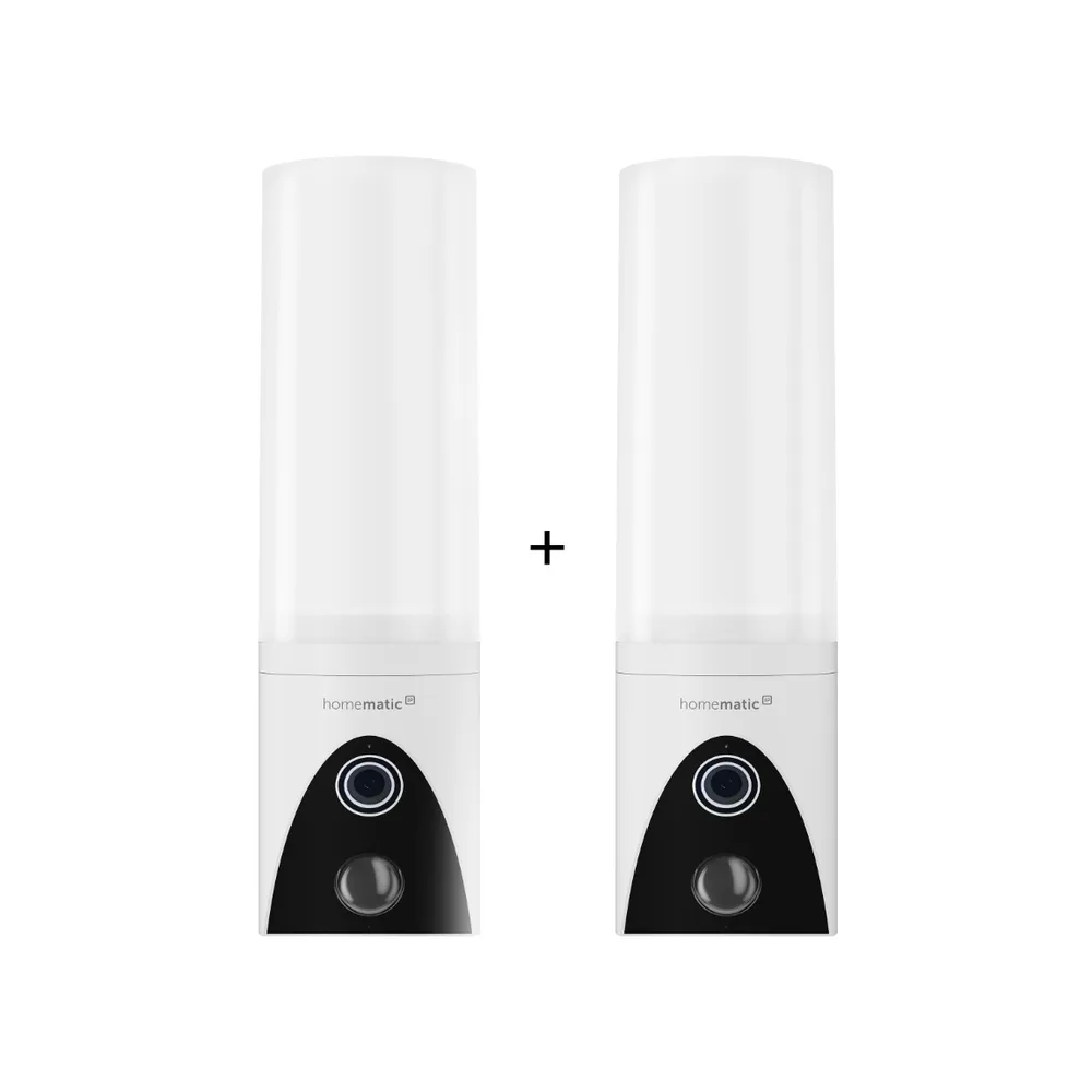 Homematic IP Außenlichtkamera - 4MP, WLAN mit Schwenkfunktion - 2er-Set