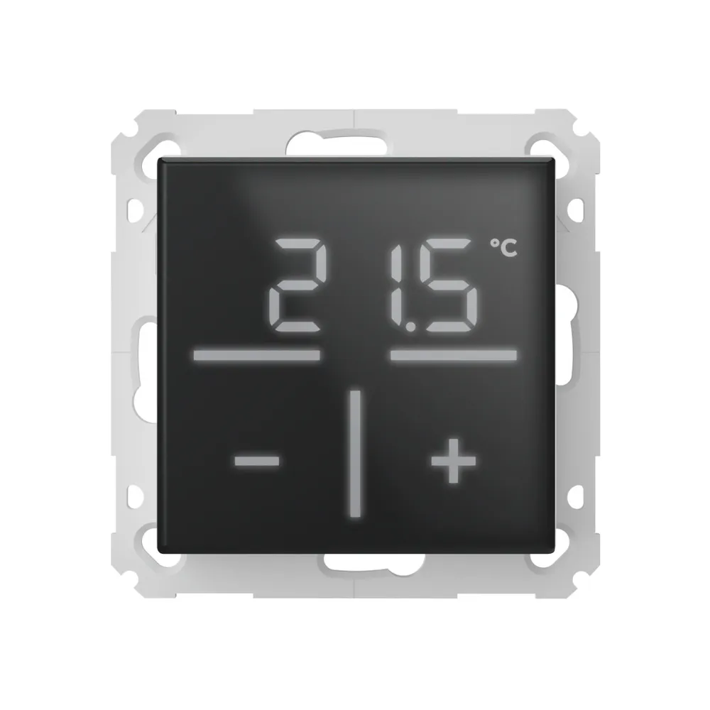 Homematic IP Glas-Wandthermostat mit CO2-Sensor - Schwarz