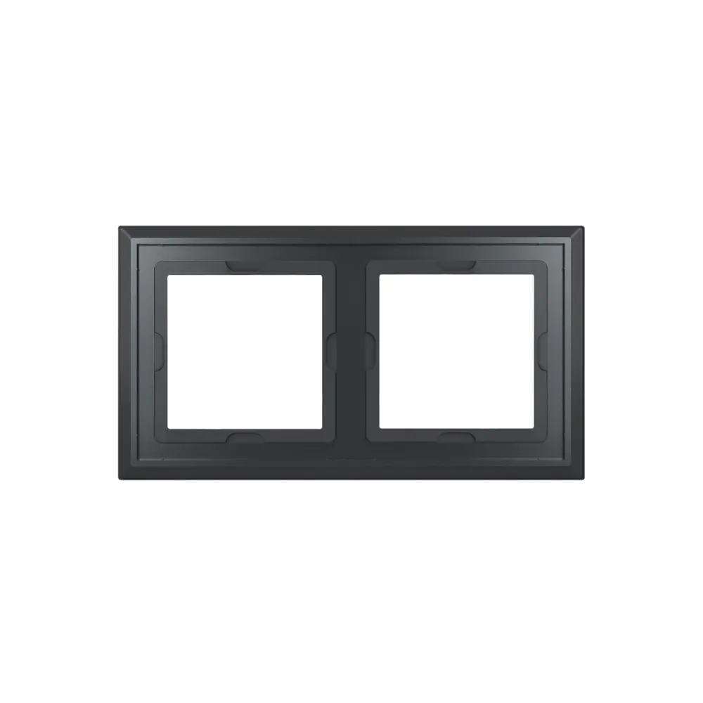 Homematic IP Glasrahmen – 2-fach - Schwarz