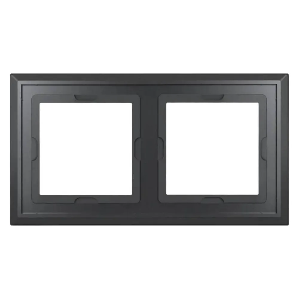Homematic IP Glasrahmen – 2-fach - Schwarz