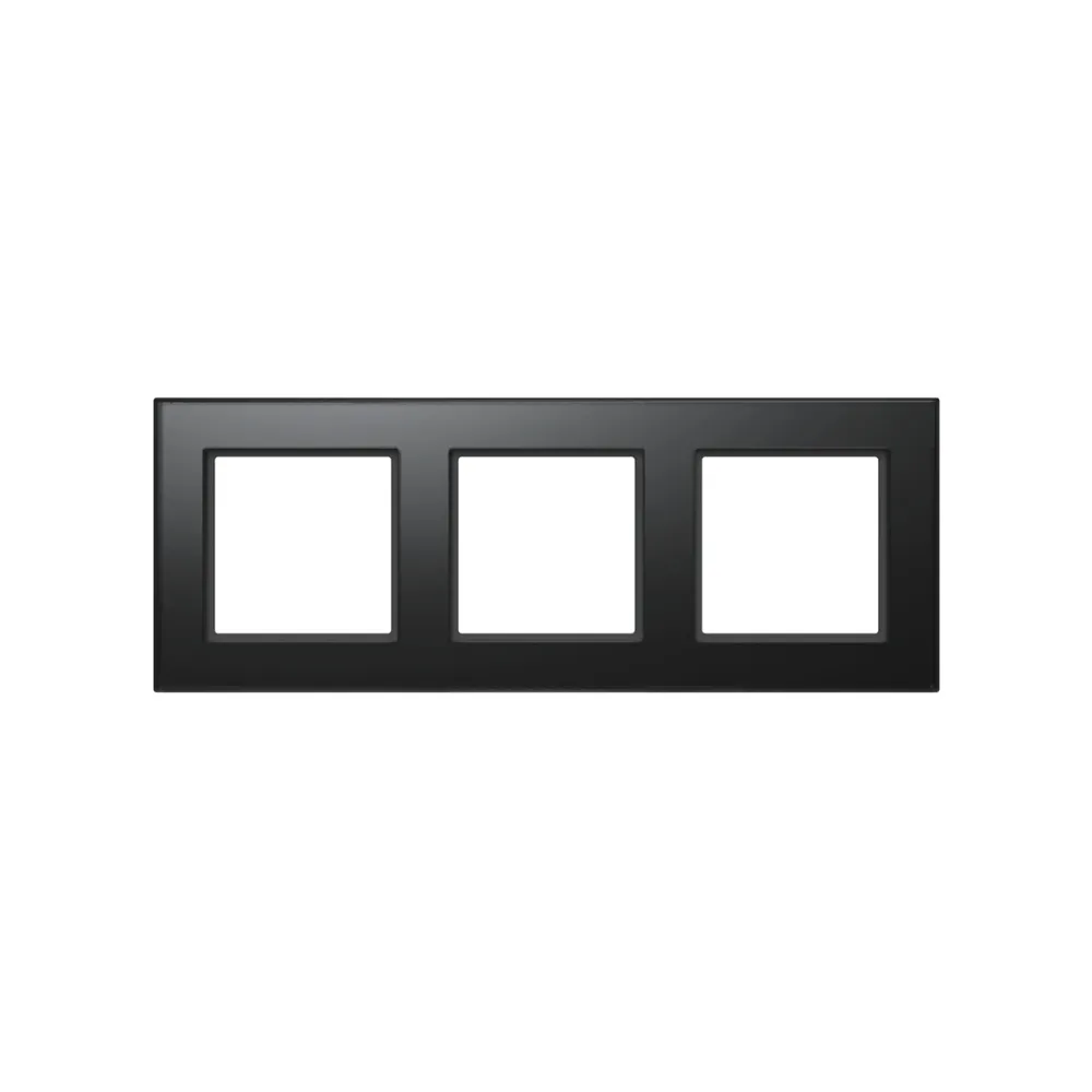Homematic IP Glasrahmen – 3-fach - Schwarz