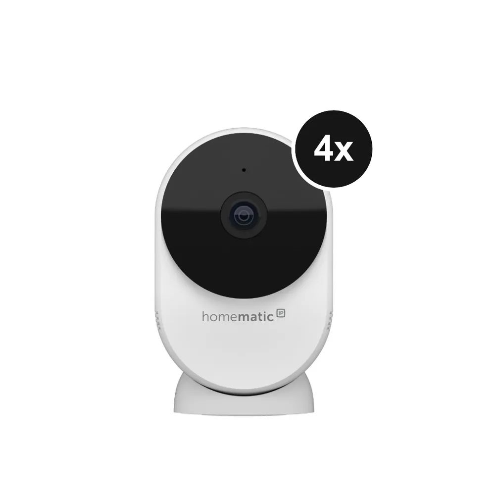 Homematic IP Innenkamera - basic - 3MP, WLAN - 4er-Set