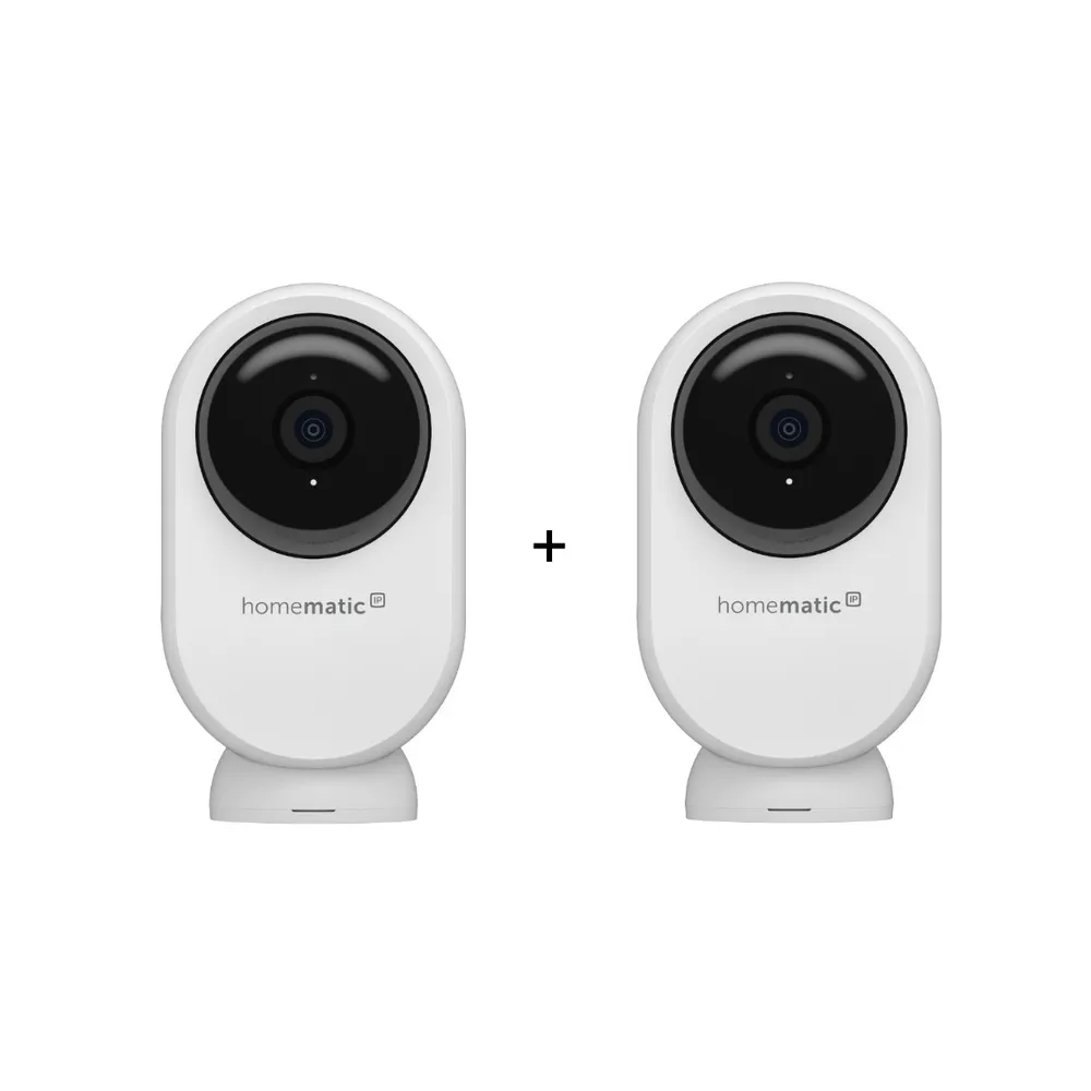 Homematic IP Innenkamera - plus - 4MP, WLAN mit Schwenk-/Neigefunktion - 2er-Set