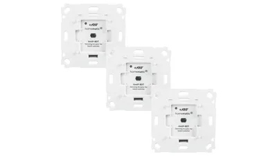 Homematic IP Smart Home 3er-Set Dimmaktor HmIP-BDT für Markenschalter - Phasenabschnitt